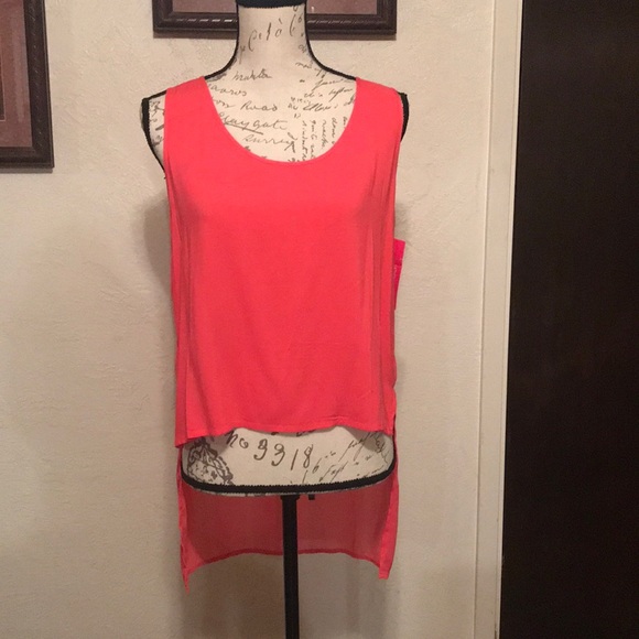 Xhilaration Tops - Orange high low